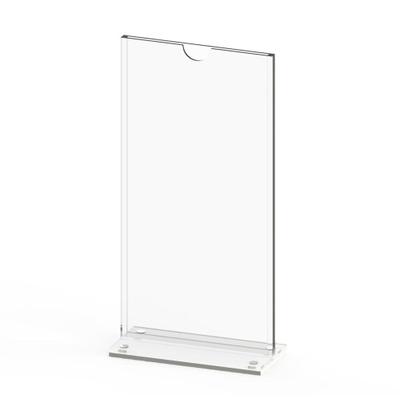 Tischaufsteller T-MAG DL für DIN lang, Acrylglas