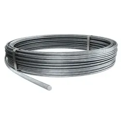 OBO 5021081 Rundleiter 125m Ring 8mm Stahl tauchfeuerverzinkt RD 8-FT  - 125 Meter