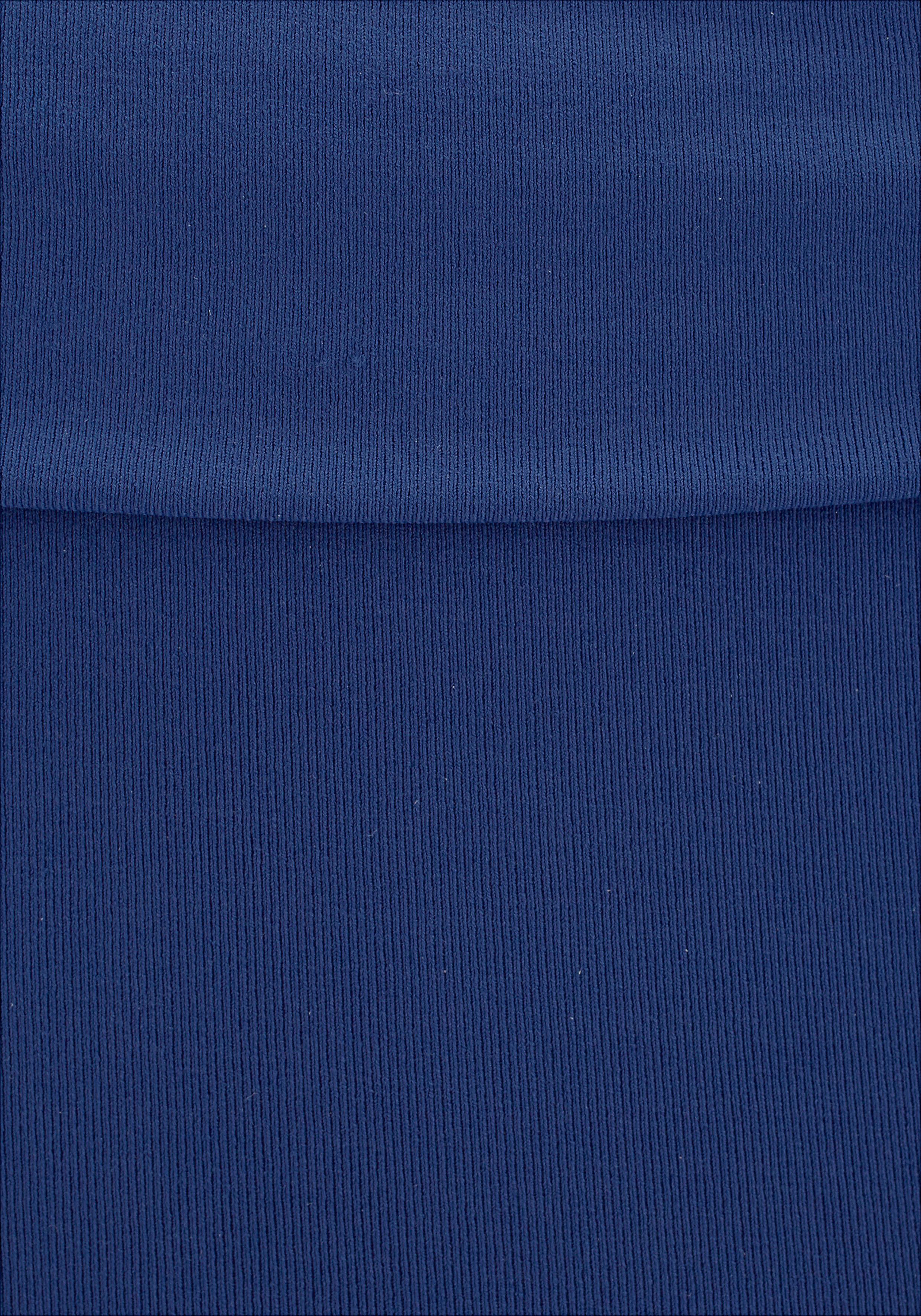 Bikini-Hose BUFFALO "Happy", Damen, Gr. 34, N-Gr, blau, Microfaser, Polyamid, unifarben, Badehosen Bikini-Hose, mit Umschlagbund blau 34, N-Gr