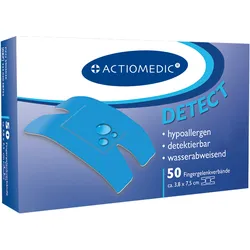 Actiomedic® DETECT Fingergelenkverband elastisch Blau 3,8 x 7,5 cm