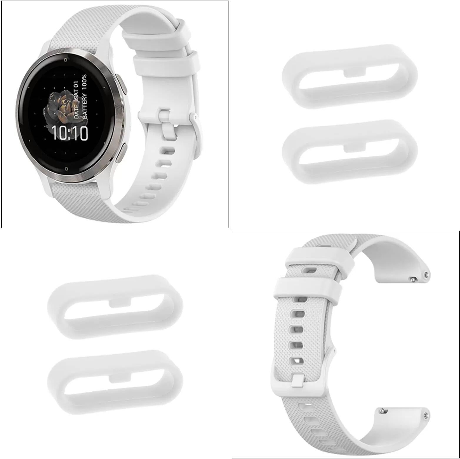 INF Support de bracelet de montre boucle support de bracelet de montre 10-pack 22 mm