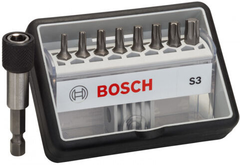 Bosch Coffret de 8+1 embouts de vissage Robust Line S T, version Extra Hard 2607002562