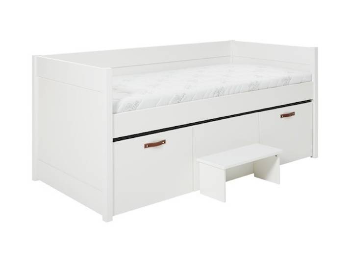 Cool Kids Kajuitbed met 2 opbergboxen en opstapje