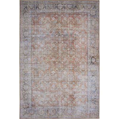 Teppich LUXOR LIVING "LAGERRÄUMUNG", bunt (multi, höhe 5 mm), B:120cm H:5mm L:170cm, Kunstfaser, Teppiche, Teppich, Sonderposten, moderne Vintage Designs, Orient Optik, mit Bordüre