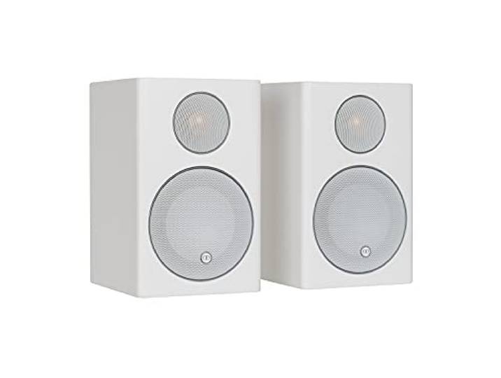 MONITOR AUDIO Radius 90 Boekenplank Luidsprekers, Satijn Wit (Paar)