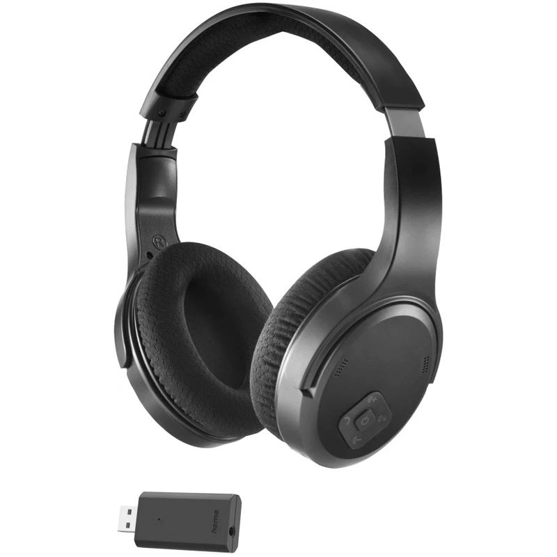 hama Fernseh Kopfhörer USB-C schwarz