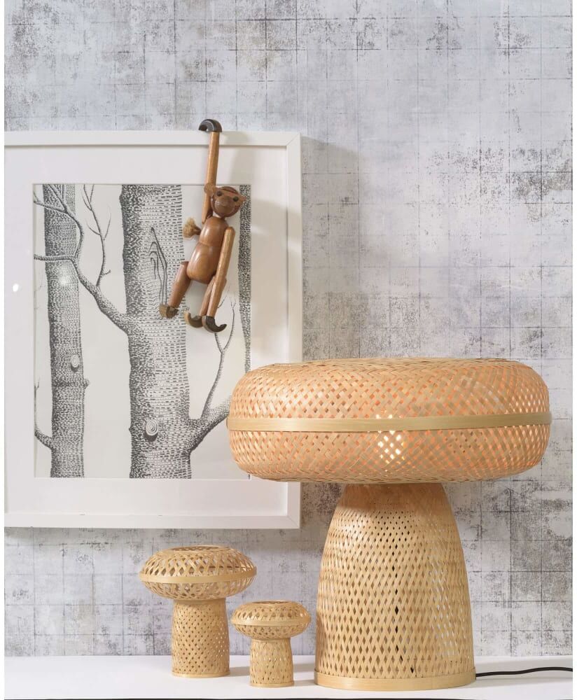 Good & Mojo Lampe de table bambou brun ø40cm Marron 40x40x40cm