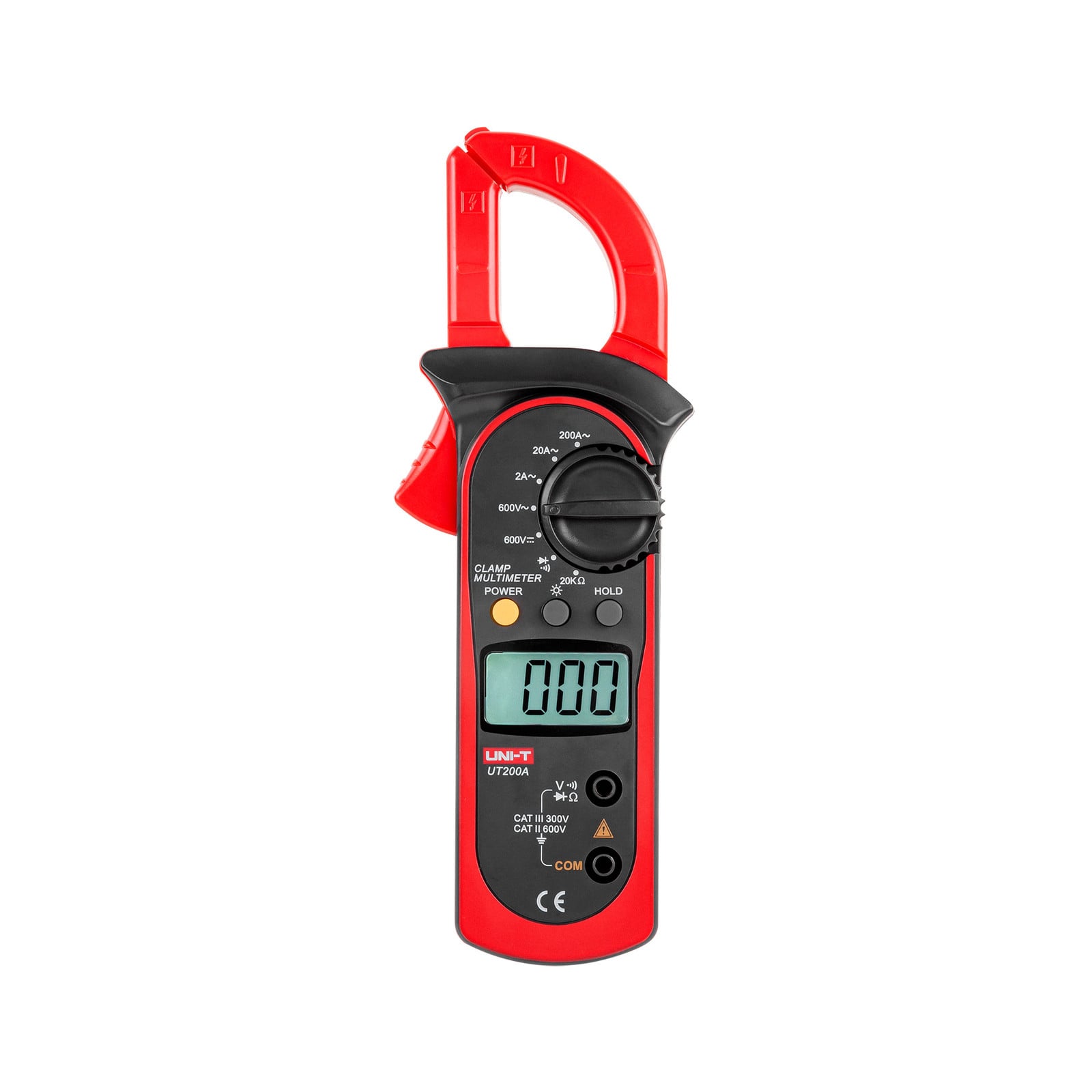 UNI-T MIE0348 UT200A Tangmeter met LCD-display en 9 V (6F22)