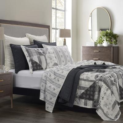 Paseo Road by HiEnd Accents Patchwork Prairie Reversible Quilt Set, 3PC