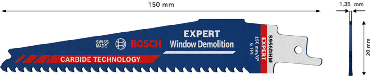 Bosch Säbelsägeblätter-Set, Bezeichnung: 956DHM-E (2608900385)