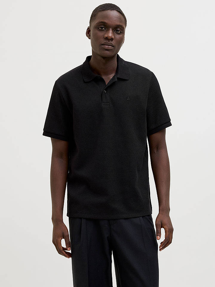 Jack & Jones Poloshirt "Austin" in Schwarz - XL