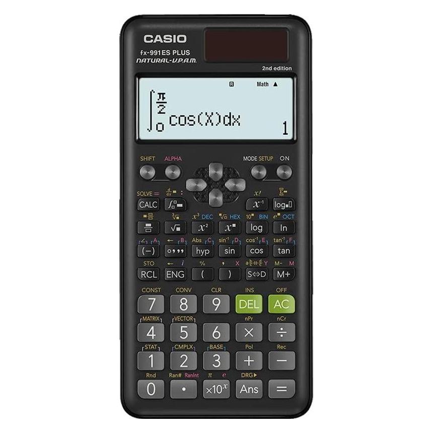 Casio Fx-991es Plus 2 Wissenschaftlicher Taschenrechner mit (Batteriebetrieb) (FX-991ESPLUS-2WETV)