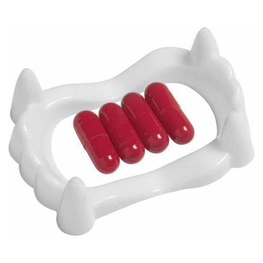 Magni Widmann 91702 91702-VAMPIRE BIT WITH 4 BLOOD CAPS, Unisex - Erwachsene, Mehrfarbig, Einheitsgrösse (91702)