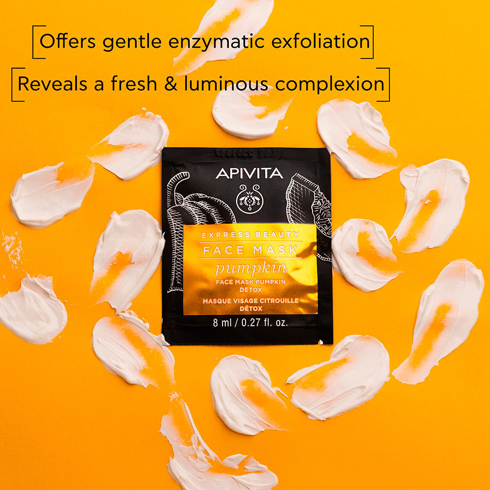Apivita Express Beauty Mascarilla facial detox con calabaza 2 x 8 ml