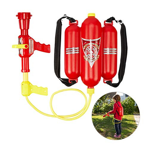 Relaxdays Waterpistool brandweer rood-geel