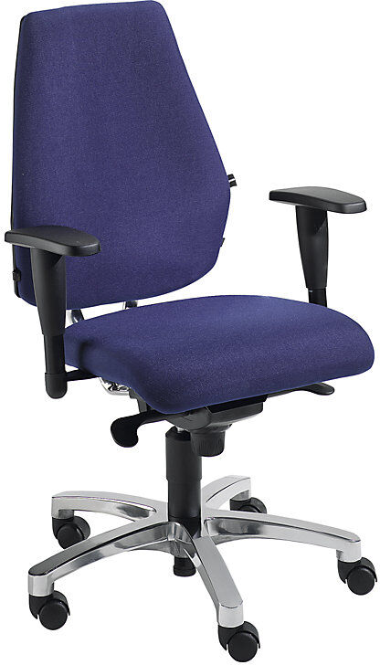 Bürostuhl, Punktsynchronmechanik, Flachsitz mit Knierolle und Body Balance Tec®, blau Topstar