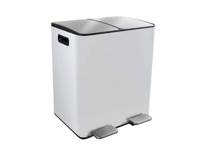 Spirella Aliya Abfallbehälter 2x30l Weiss