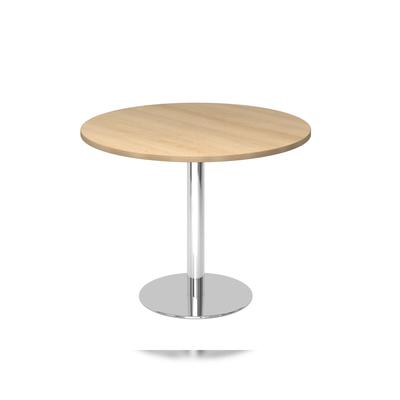 Hammerbacher-Besprechungstisch 100cm rund Eiche/Chrom-VSTF10/E/C
