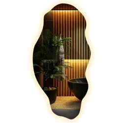 LED-SPIEGEL 45x90 cm Asymmetrisch Warmweiß 3000K