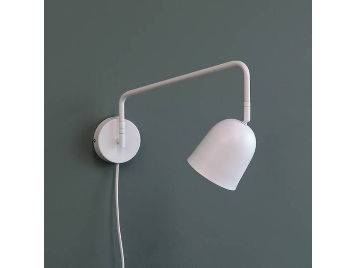 Manchester Wandleuchte White - Dyberg Larsen - Wohnzimmer - Design - Metall - Mit Schirm