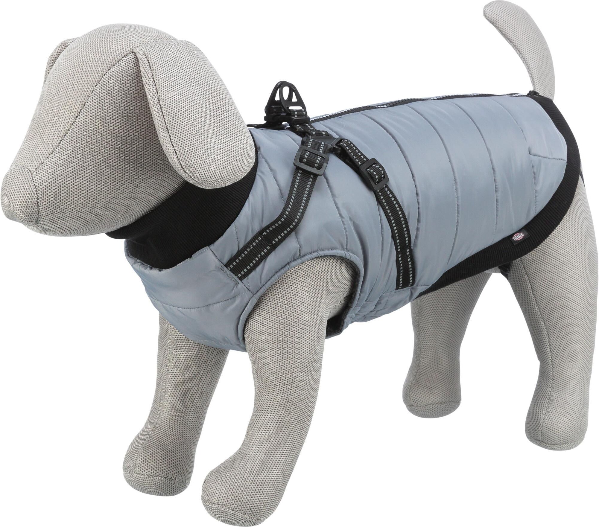 Tiermantel TRIXIE "Trixie Pontis", grau, Rückenlängecm: 27cm, Polyester, Tierbekleidung, Tiermantel grau Rückenlängecm: 27cm