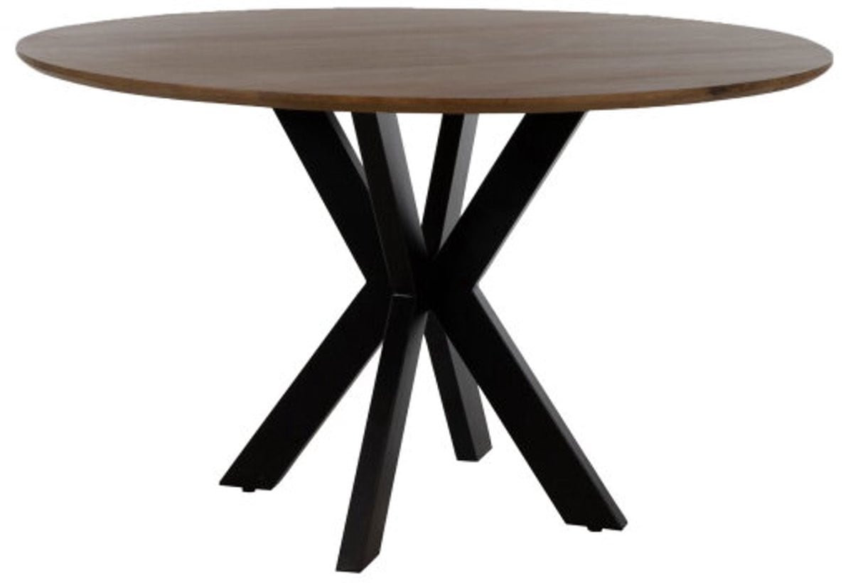 MySons Eettafel Tokio rond mangohout smooth Ø150 cm - Walnoot