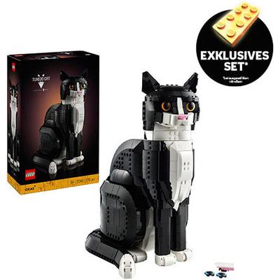 Konstruktionsspielsteine LEGO "Schwarz-weiße Katze (21349), LEGO Ideas", bunt, Spielbausteine, Kinder, Kunststoff, Exklusives Set; Made in Europe