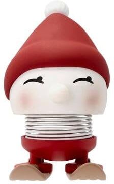Dekofigur HOPTIMIST "Bumble Skiing S 6,1 cm x 7,2 cm", rot (berry), B:6,1cm H:5,9cm, ABS-Kunststoff, Stahl, Dekofiguren, Dekofigur berry B/H/T: 6,1cm x 5,9cm