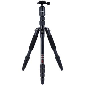 Rollei Compact Traveler No. 1 Alu Stativ, Höhe bis 145,5 cm, für Smartphone & Kamera, mit Kugelkopf, Drei-/Einbein