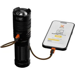 Xtorm Powerbank mit Taschenlampe (10500 mAh, 20 W, 20 Wh), Powerbank, Schwarz