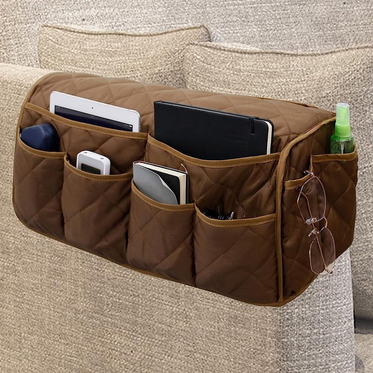 Omgoods Organizer voor Sofa Armleuning met 14 Opbergvakken