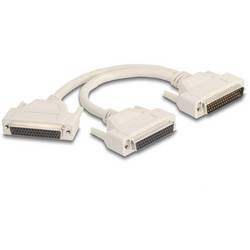 Delock 67170 VGA Adapter [1x D-SUB-Stecker 50pol. - 2x D-SUB-Buchse 50pol.] Beige 0.30 m