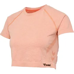 HUMMEL hmlCI SEAMLESS CROPPED T-SHIRT canyon sunset melange S