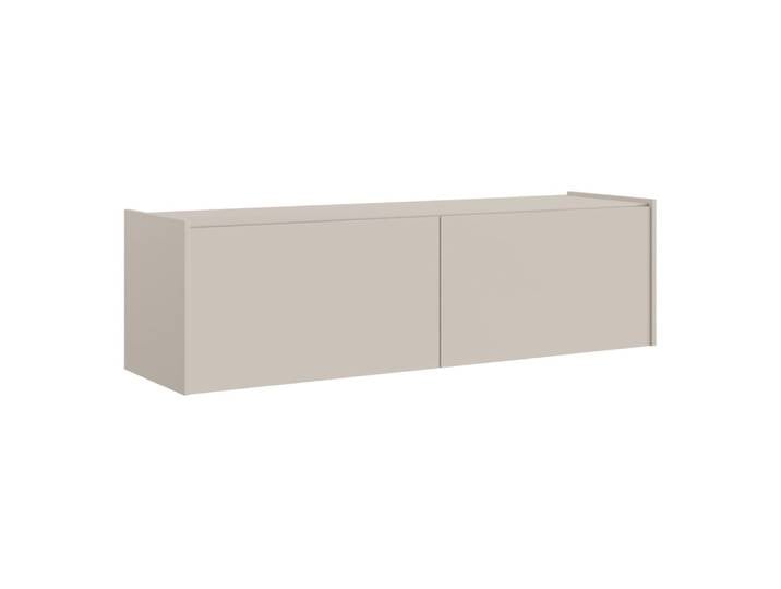Meuble tv mural ou posé, gris cachemire,140 cm