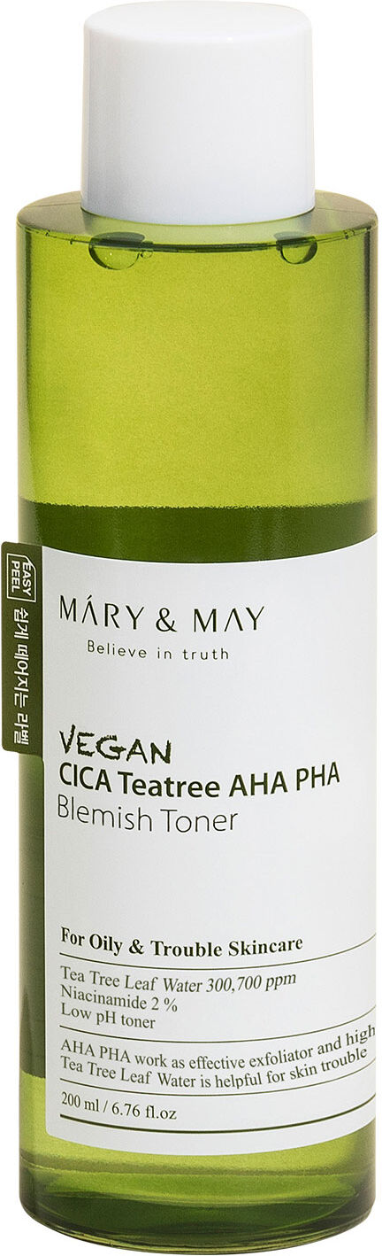 Mary & May MARY&MAY Vegan Cica Tea Tree AHA PHA Blemish Toner 200ml