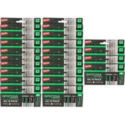 PATONA Premium 240x AA Batterien (24x10er) Pack 1,5V Alkaline