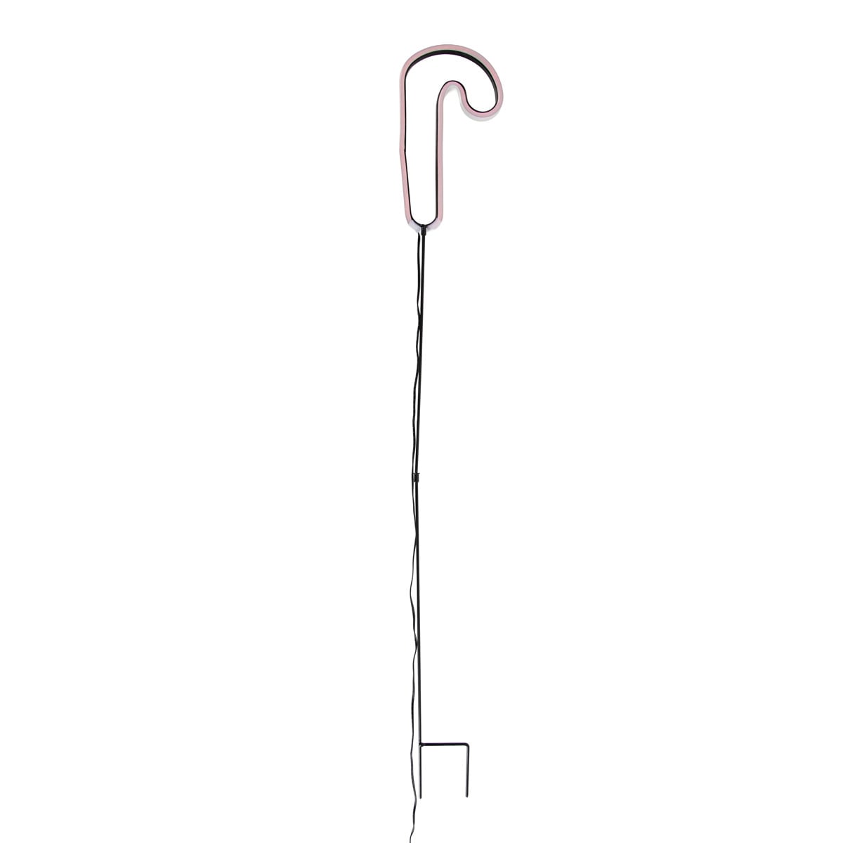 Luca Lighting Kerst neon prikspot rood zuurstok met LED en timer IP44
