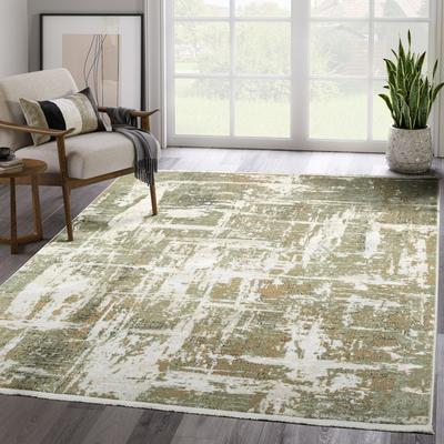 Abani Rugs Abani Savoy SAV140A Contemporary Green Abstract Area Rug