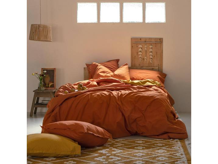 Housse de couette HappyFriday Basic Terrakotta 240 x 220 cm