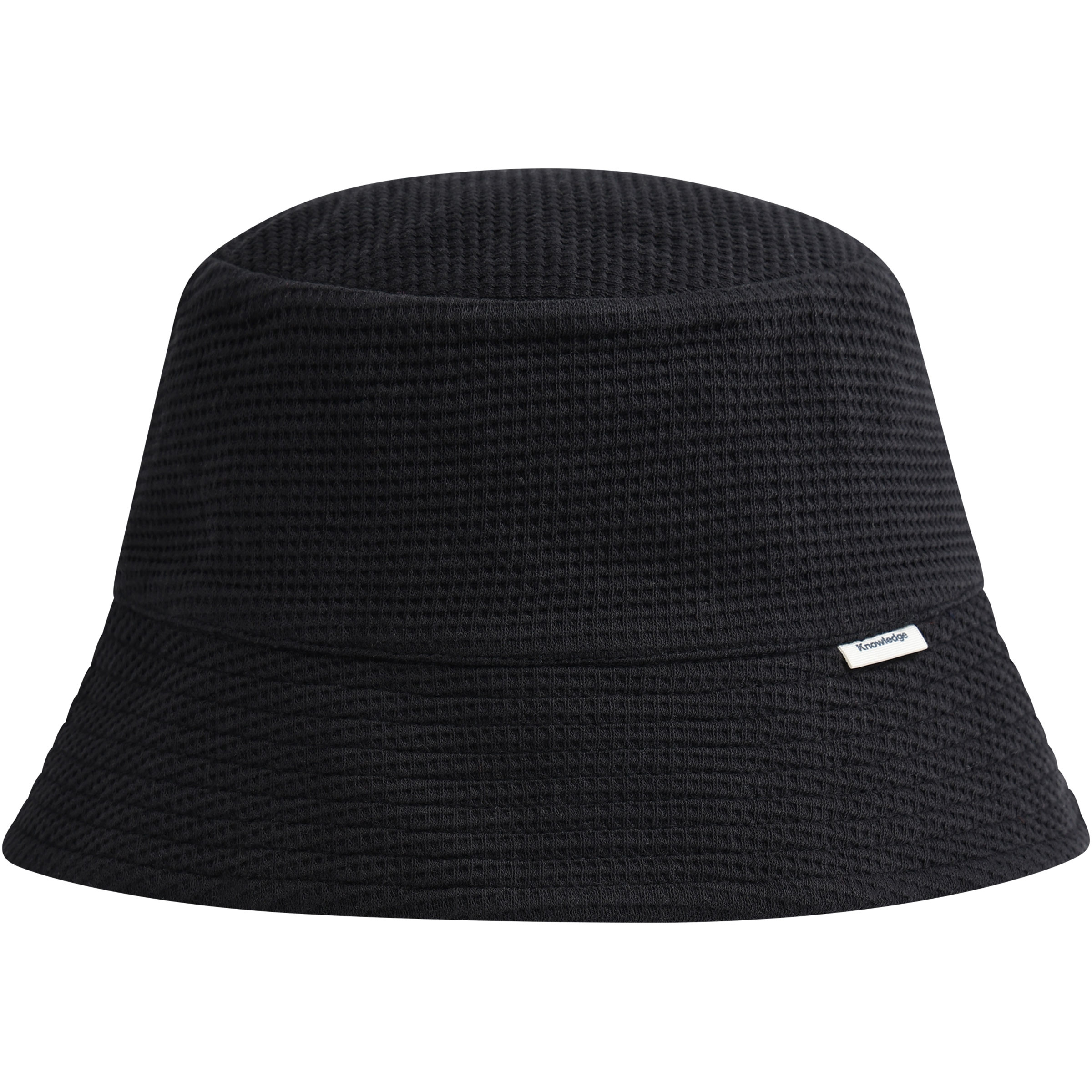 KnowledgeCotton Apparel Waffle Bucket Hut Hüte schwarz Größe M Lifestyle Hautfreundlich