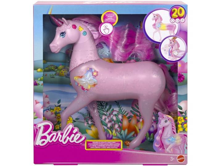 MATTEL Barbie Coffret Son et Lumière Licorne