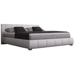 Sedex Möbel-Handels-Gesellschaft mbH & Co. KG Bettgestell Bett  Luna 160x200cm Kunstleder weiß