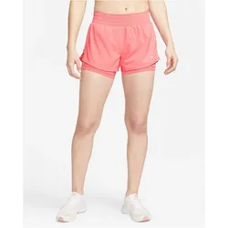 NIKE One Dri-FIT Mid-Rise 3" 2in1 Shorts Damen 894 - sea coral/reflective silv L