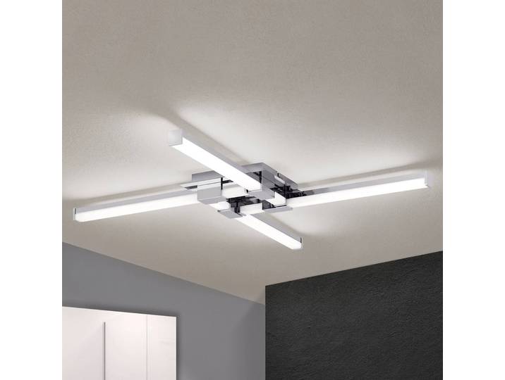 ORION Deckenleuchte Argo, chrom / silber, für Badezimmer, Metall, Modern