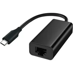 D2 Diffusion Adaptateur USB-C m le /RJ45 femelle 10M/100M/1000M - c ble 9 cm Pour tablette, M (USB-C), Netzwerk Adapter