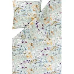 Bettwäsche SONJA Mako-Jersey (BL 135x200 cm) - türkis - BL 135x200 cm