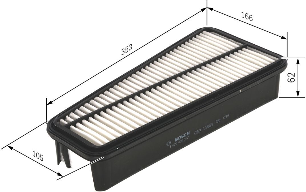 Luftfilter BOSCH F 026 400 302