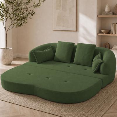 Dovelina 2-in-1 Foldable Sofa Bed Green