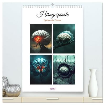 Hirngespinste - Dystopische Träume (hochwertiger Premium Wandkalender 2026 DIN A2 hoch), Kunstdruck in Hochglanz