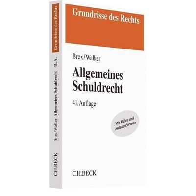 Allgemeines Schuldrecht, Taschenbuch von Hans Brox,Wolf-Dietrich Walker, C.H. Beck